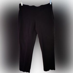 Slim fit side-zip ankle pants 8 petite cotton flat front EUC 8P